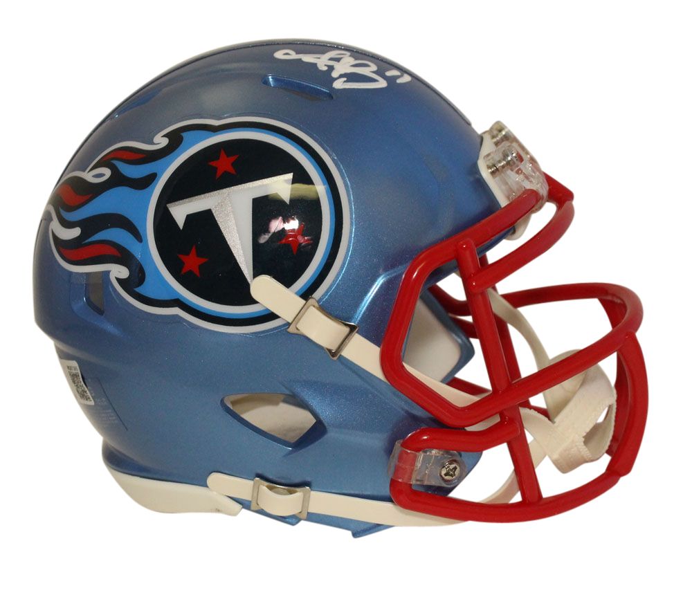 AJ Brown Autographed/Signed Tennessee Titans Flash Mini Helmet BAS