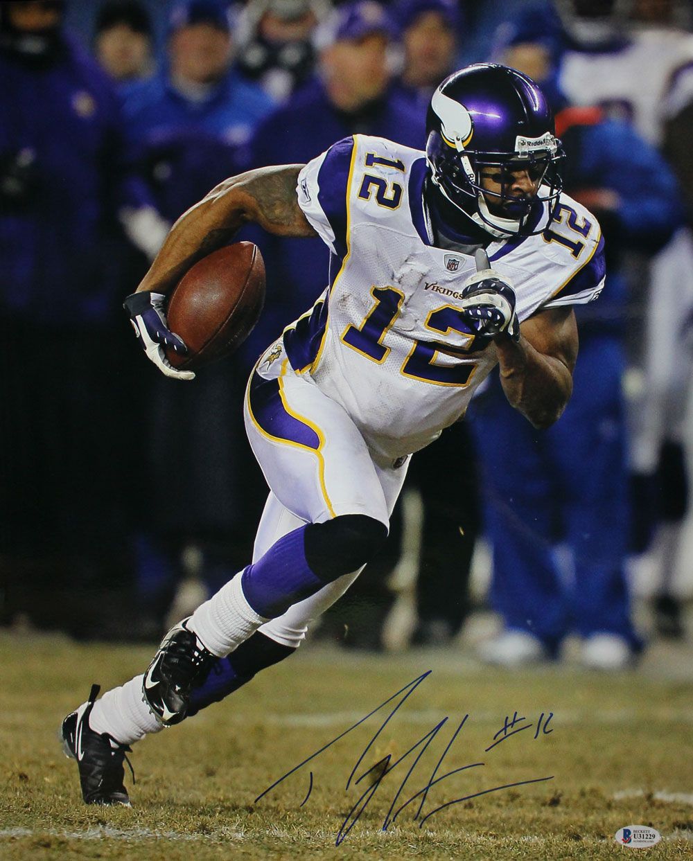 Percy Harvin Autographed/Signed Minnesota Vikings 16x20 Photo BAS