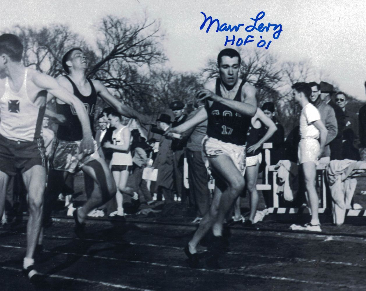 Marv Levy Autographed/Signed Buffalo Bills Track &amp; Field 8x10 Photo HOF