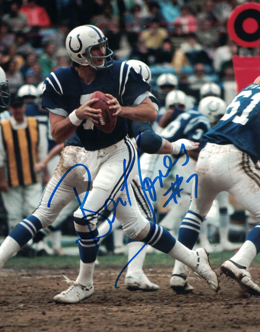 Bert Jones Autographed/Signed Baltimore Colts 8x10 Photo