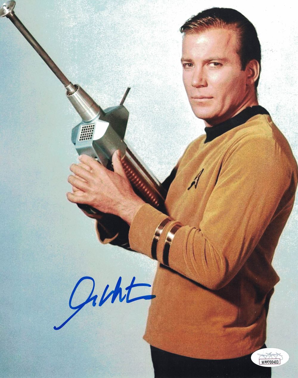 William Shatner Autographed/Signed Star Trek Captain Kirk 8x10 Photo JSA