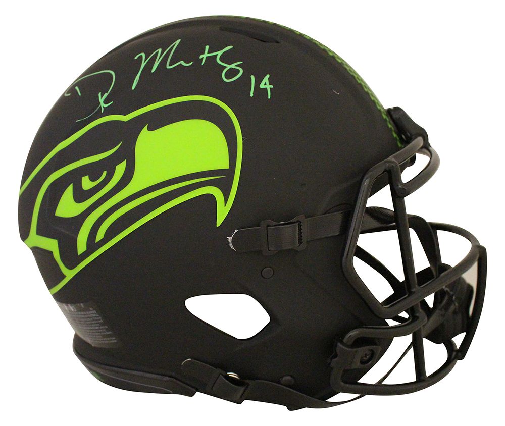 DK Metcalf Autographed Seattle Seahawks Authentic Eclipse Helmet BAS