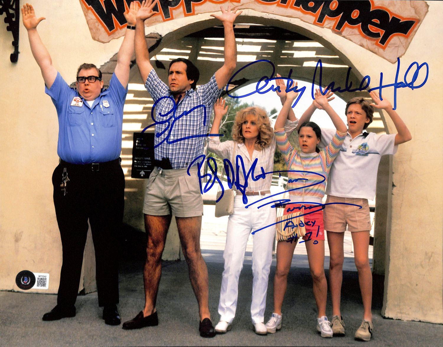 Vacation (4) Chase, D&#39;Angelo, Hall &amp; Barron Signed 11x14 Photo BAS