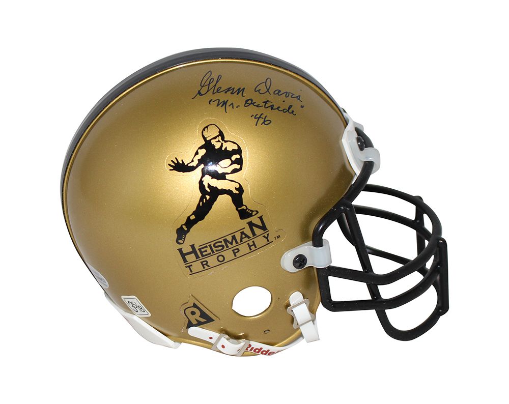 Glenn Davis &amp; Doc Blanchard Autographed Heisman Mini Helmet Beckett