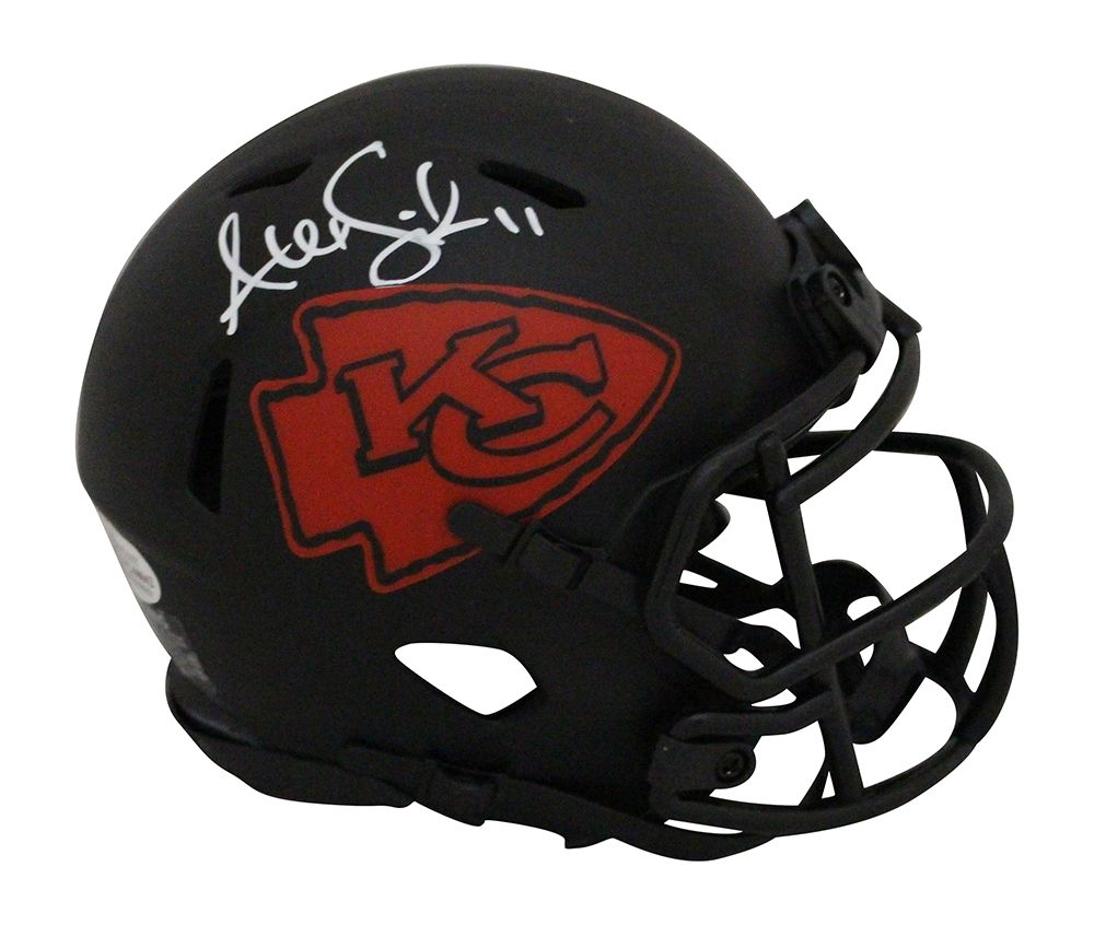 Alex Smith Autographed/Signed Kansas City Chiefs Eclipse Mini Helmet BAS