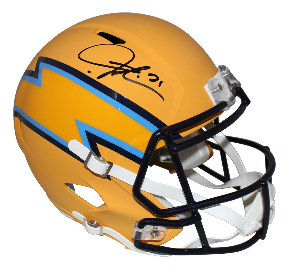LaDainian Tomlinson Signed San Diego Chargers AMP Replica Helmet BAS
