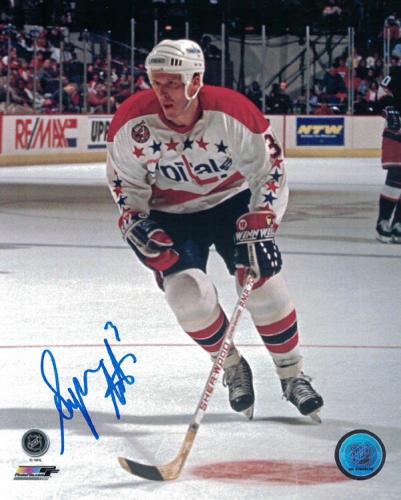 Sylvain Cote Autographed Washington Capitals 8x10 Photo
