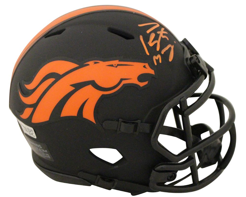 Peyton Manning Autographed Denver Broncos Eclipse Mini Helmet FAN