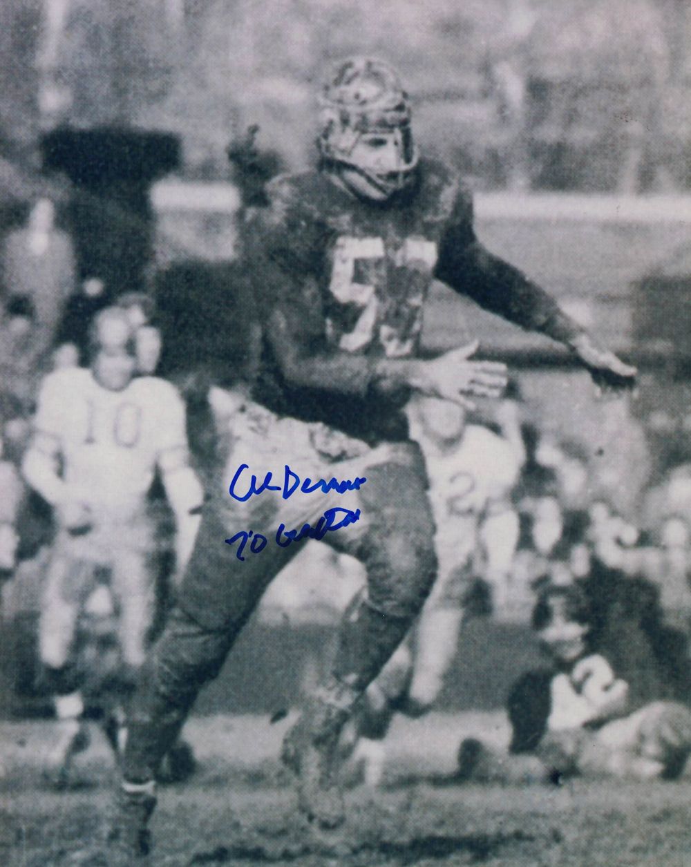 Art Demao Autographed Washington Redskins 8x10 Photo 70 Greatest