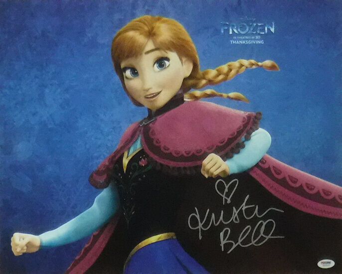Kristen Bell Autographed Frozen Princess Anna 16x20 Photo PSA/DNA