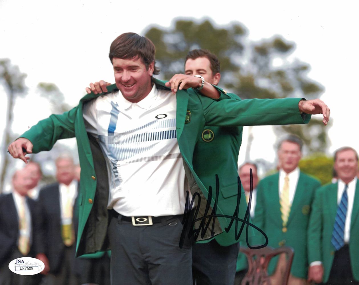 Bubba Watson Autographed/Signed The Masters Golf 8x10 Photo JSA