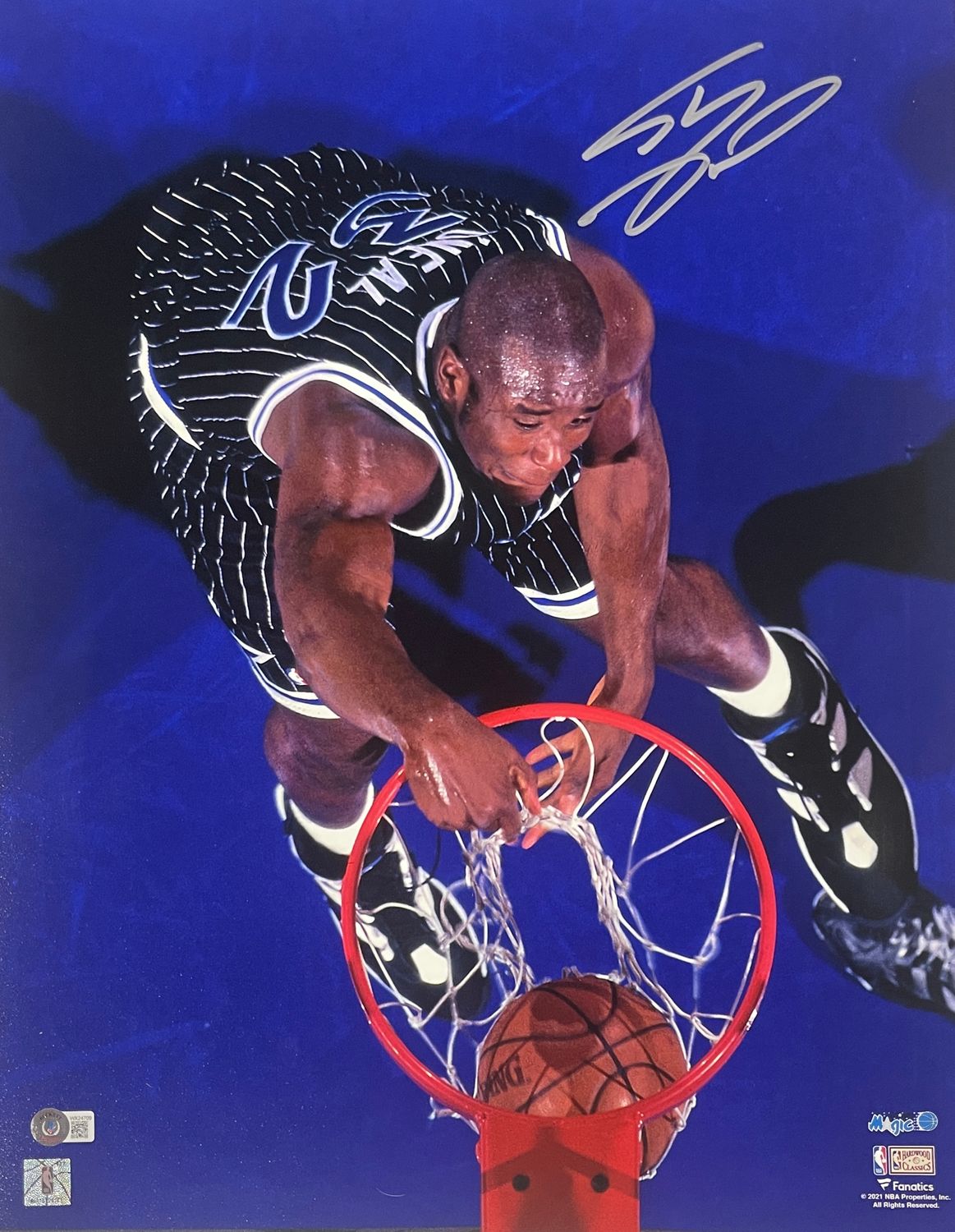 Shaq O&#39;Neal Autographed/Signed Orlando Magic 16x20 Photo BAS