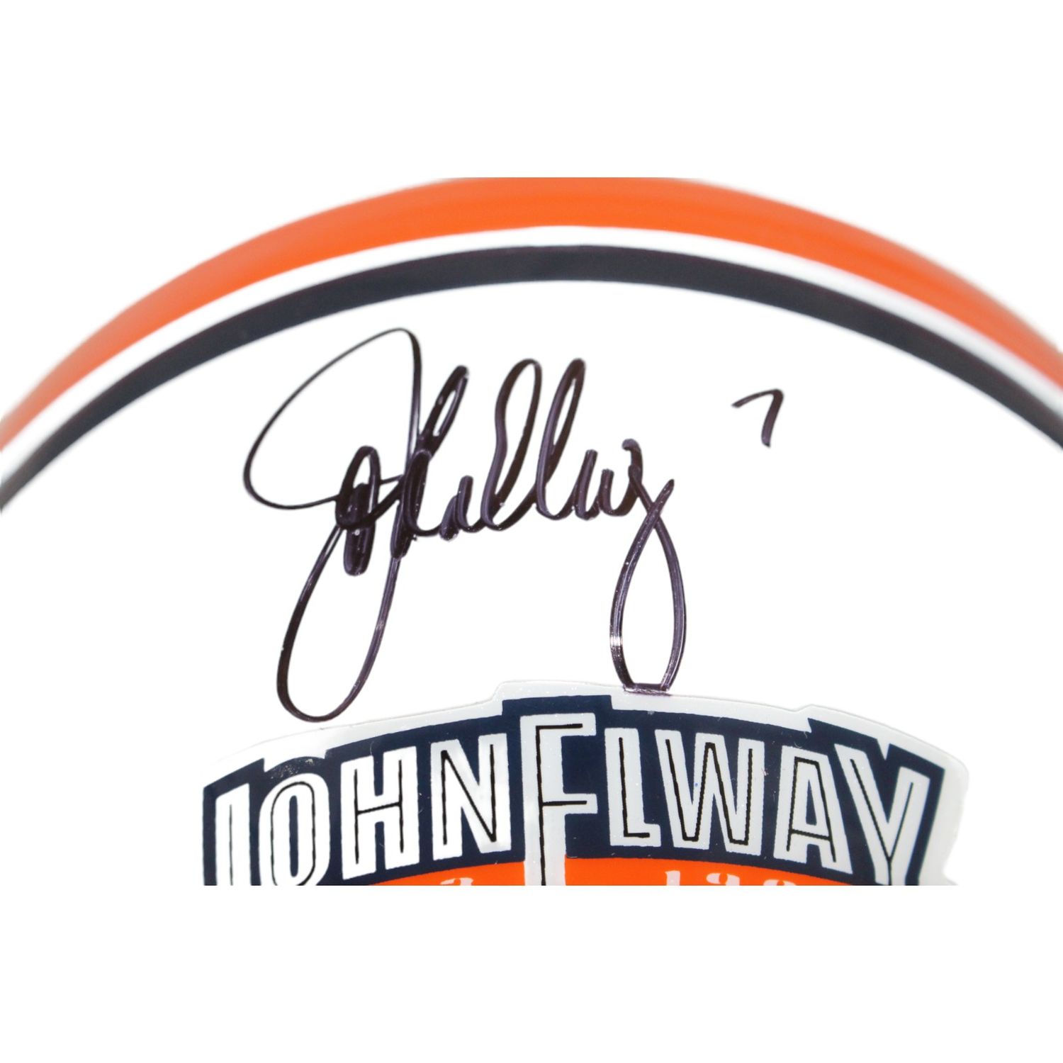 John Elway Signed Hall of Fame Ceremony 7 VSR4 Mini Helmet Beckett 44135