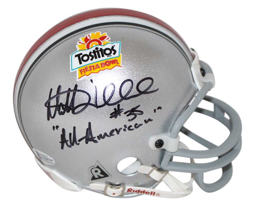 Matt Wilhelm Signed Ohio State Buckeyes Mini Helmet All American BAS