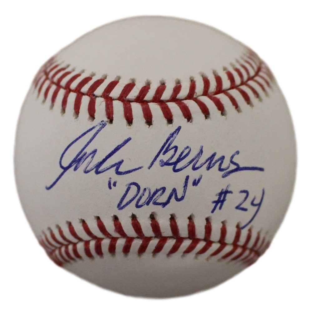 Corbin Bernsen Autographed/Signed Major League OML Baseball Dorn BAS