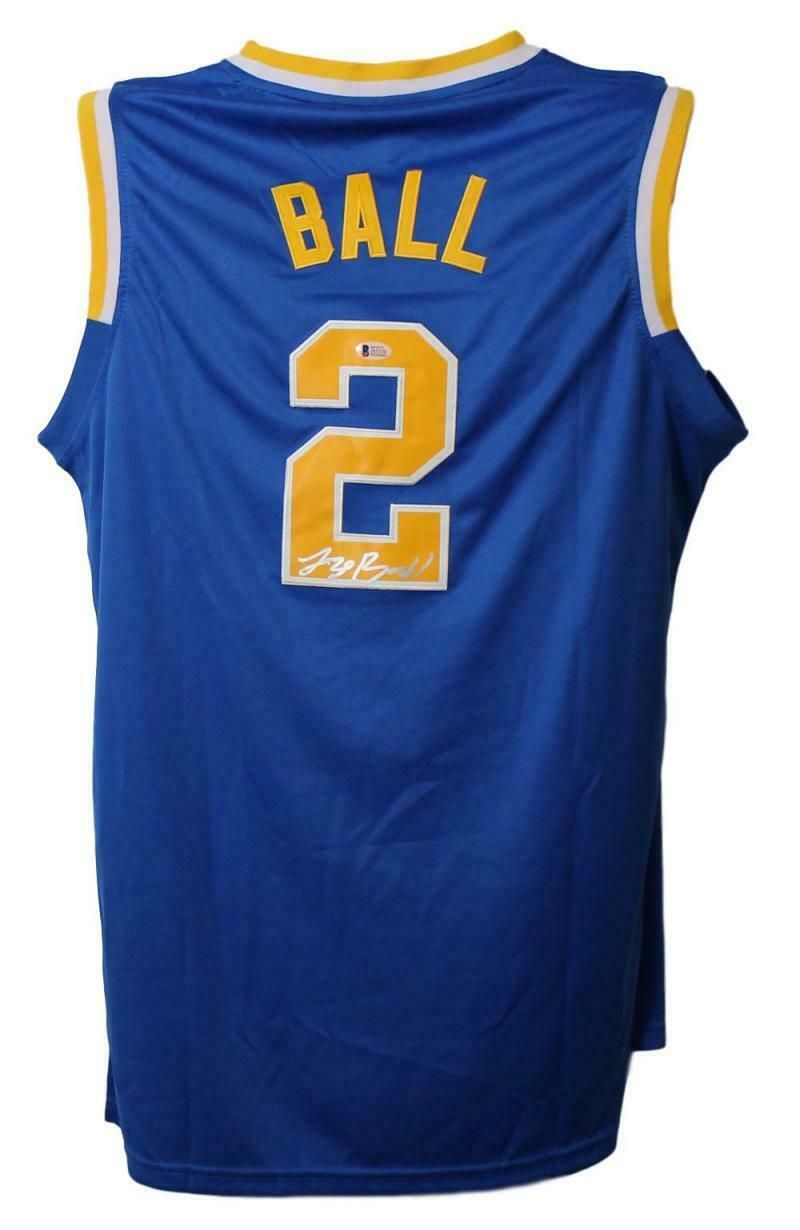 Lonzo Ball Autographed UCLA Bruins Adidas XL Blue Jersey BAS