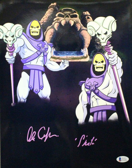 Alan Oppenheimer Autographed Skeletor 11x14 Photo Masters of the Universe Horizontal BAS