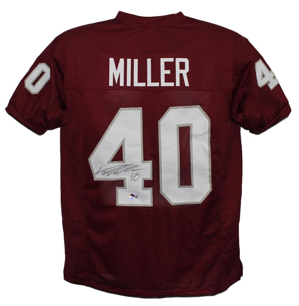 Von Miller Autographed/Signed College Style Red XL Jersey Beckett BAS
