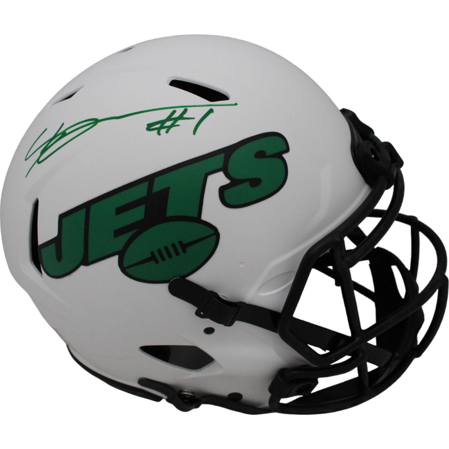Sauce Gardner Signed New York Jets Authentic Lunar Helmet Beckett 45766