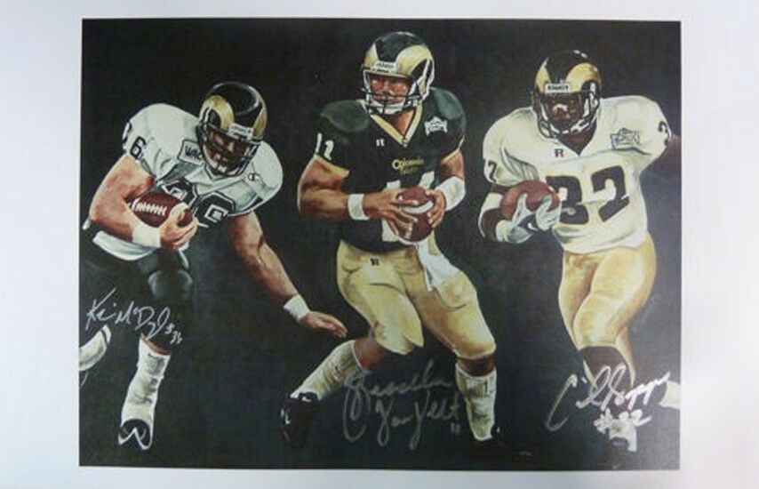 Colorado State Rams Autographed 11x17 by Kevin McDougal, Bradllee Van Pelt &amp; Cecil Sapp