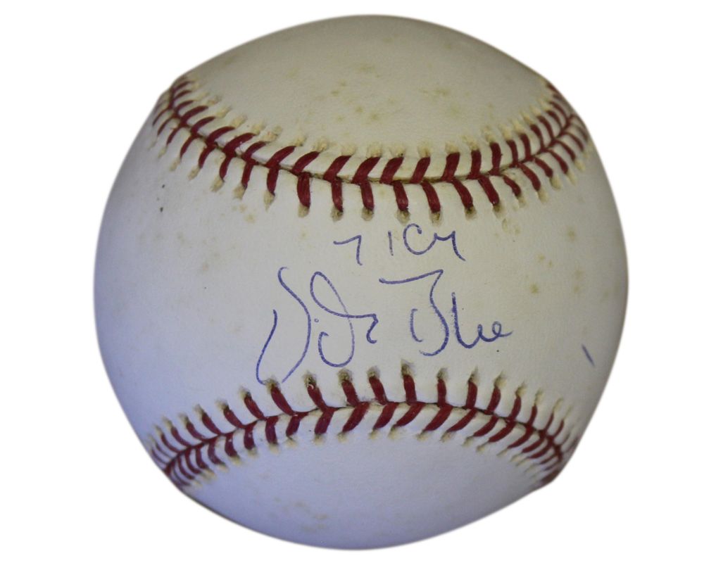 Vida Blue Autographed/Signed Oakland Athletics OML Baseball 71 CY JSA