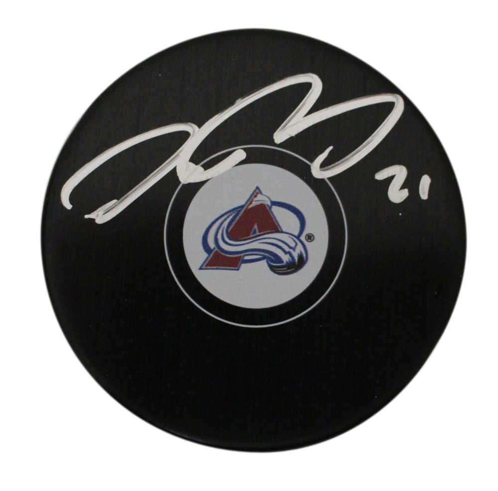 Peter Forsberg Autographed Colorado Avalanche Puck