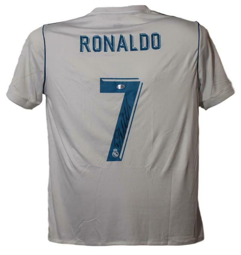 Cristiano Ronaldo Autographed Real Madrid Adidas XL White Jersey BAS