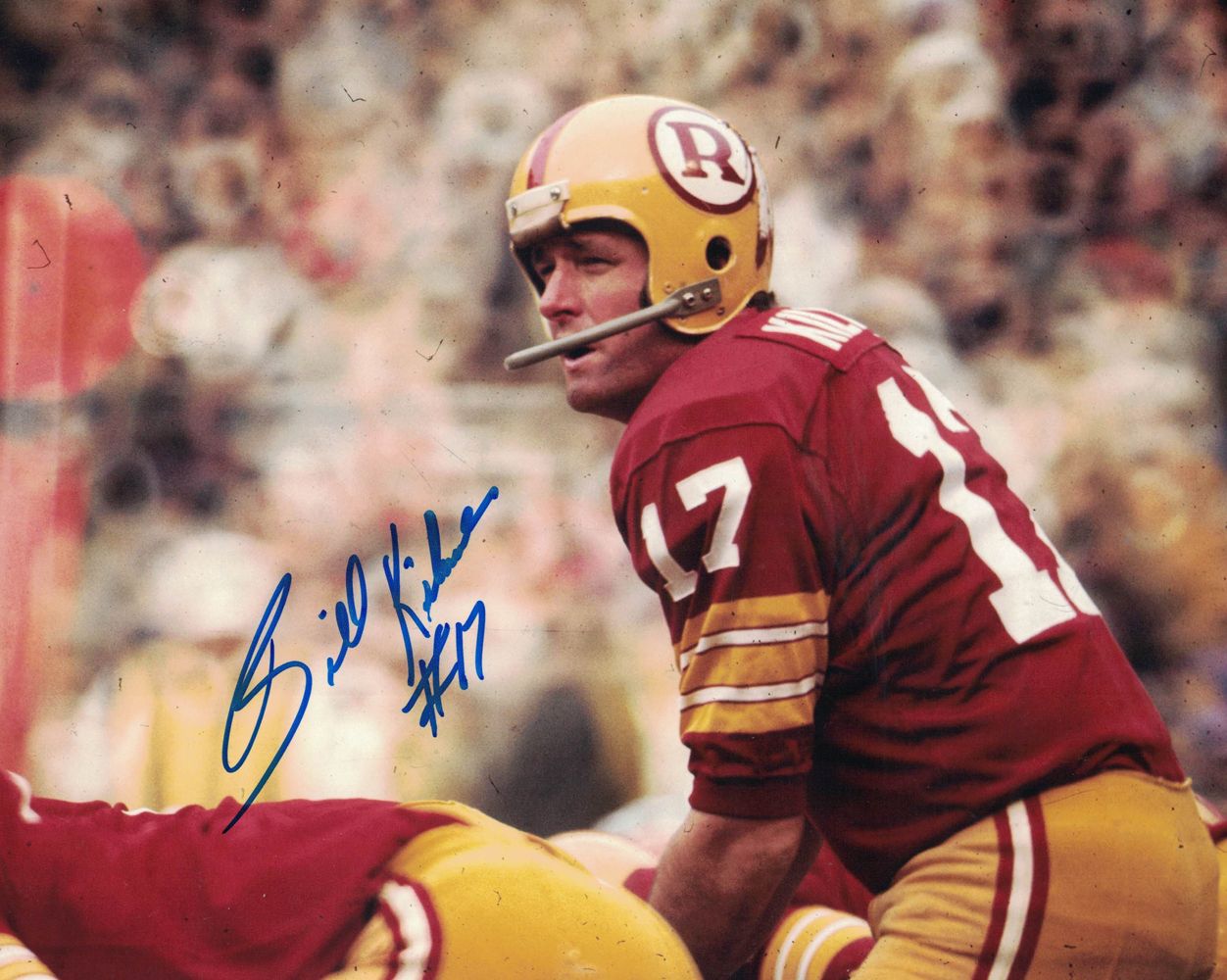 Billy Kilmer Autographed/Signed Washington Redskins 8x10 Photo