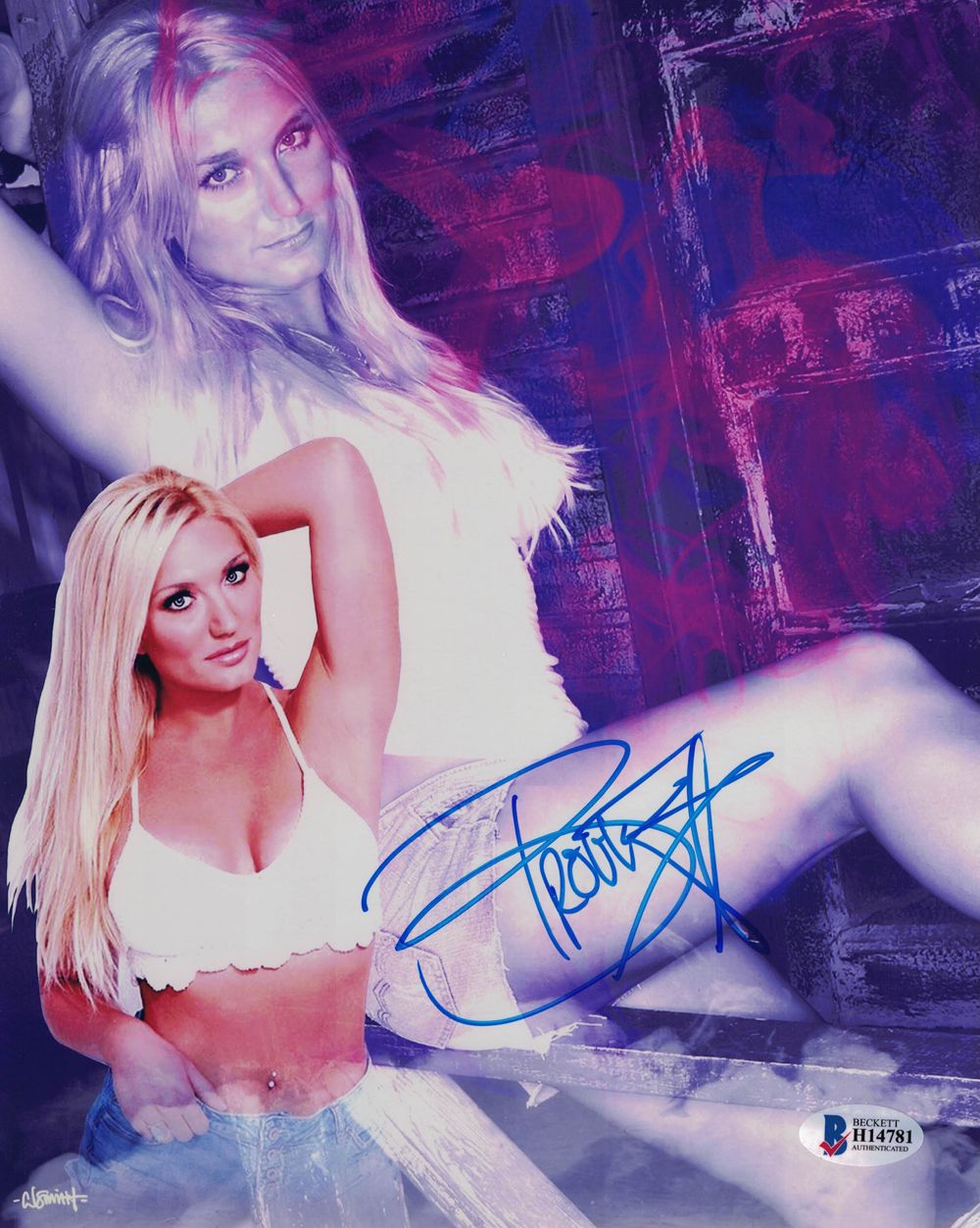 Brooke Hogan Autographed/Signed 8x10 Photo BAS