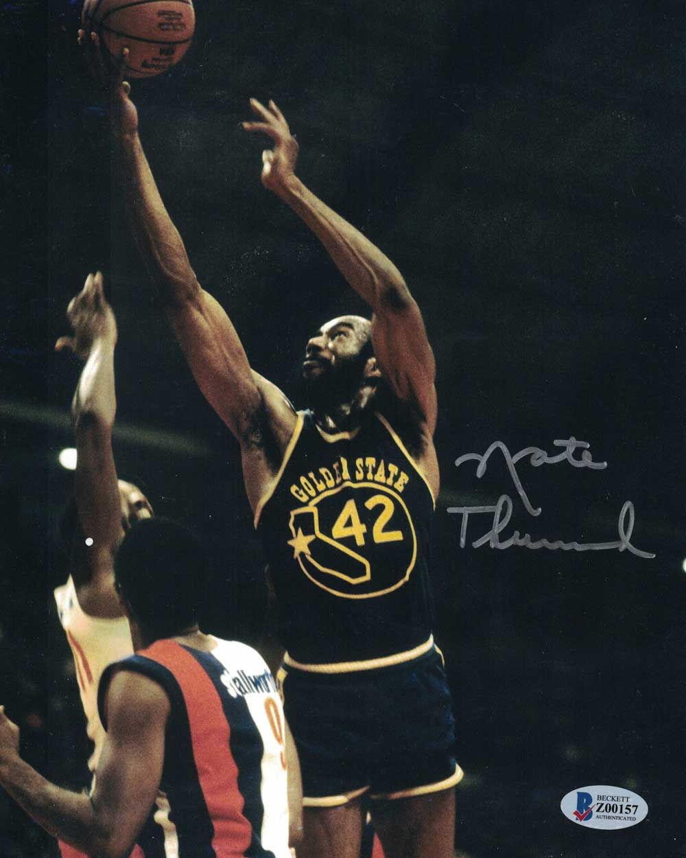 Nate Thurmand Autographed/Signed Golden State Warriors 8x10 Photo BAS