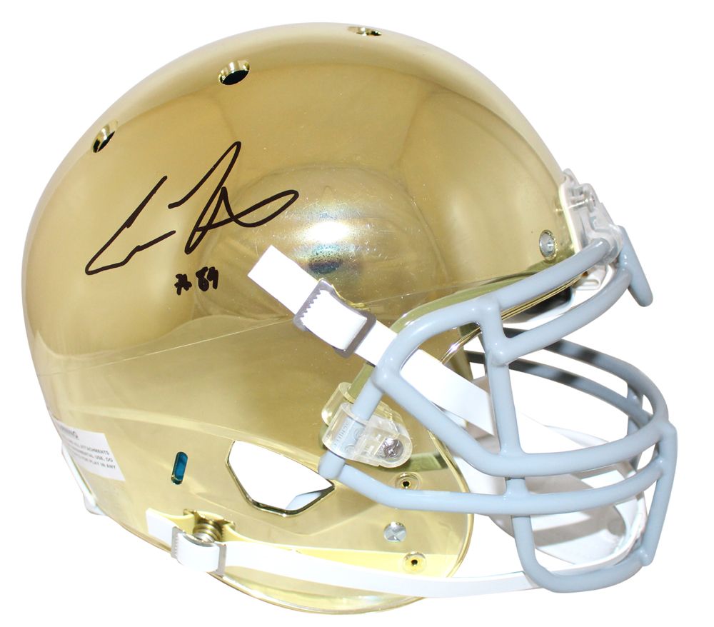 Cole Kmet Autographed Notre Dame Fighting Irish Authentic Helmet BAS