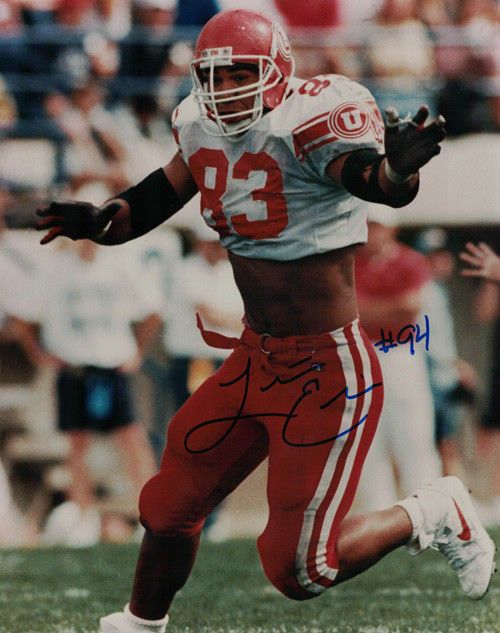 Luther Ellis Autographed Utah Utes 8x10 Photo