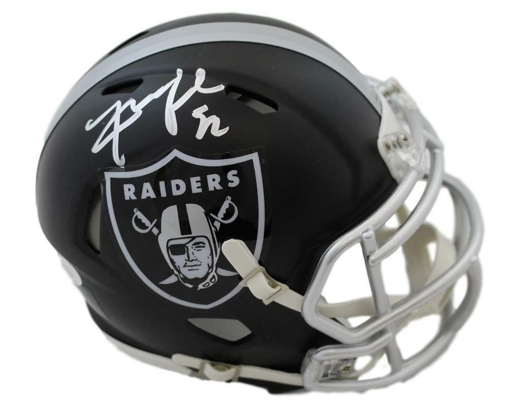 Khalil Mack Autographed Oakland Raiders Ridell Blaze Mini Helmet JSA