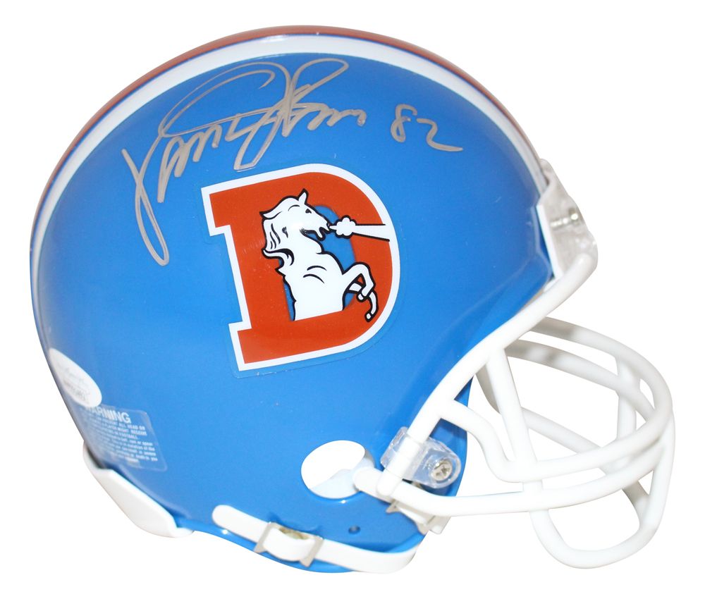 Vance Johnson Autographed Denver Broncos D Logo Mini Helmet JSA