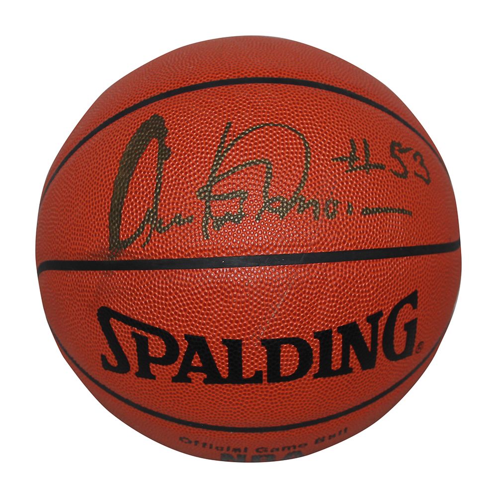 Artis Gilmore Autographed/Signed San Antonio Spurs Official Basketball JSA