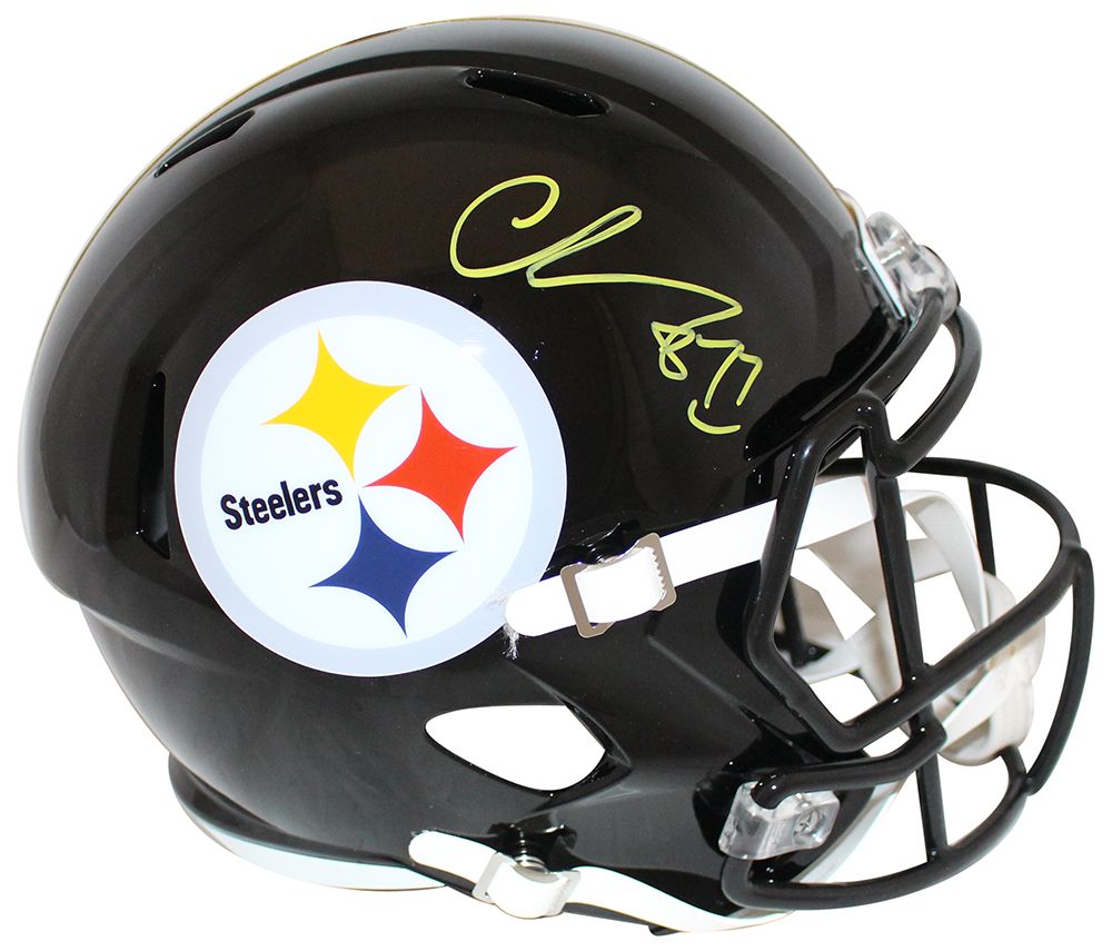 Chase Claypool Autographed Pittsburgh Steelers F/S Speed Helmet BAS