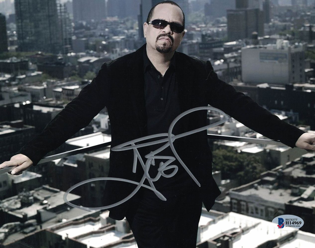 Ice T Autographed/Signed 8x10 Photo BAS