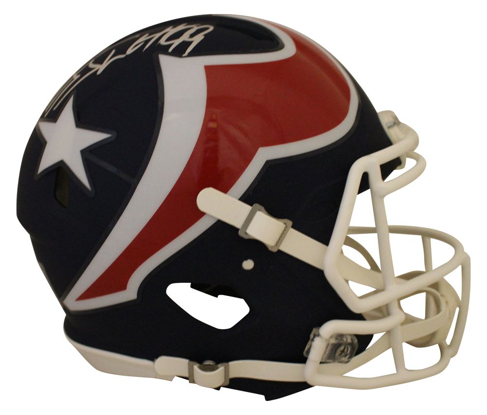 JJ Watt Autographed/Signed Houston Texans Authentic AMP Helmet JSA