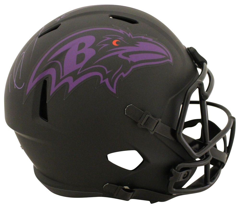 Ray Lewis Autographed/Signed Baltimore Ravens F/S Eclipse Helmet BAS