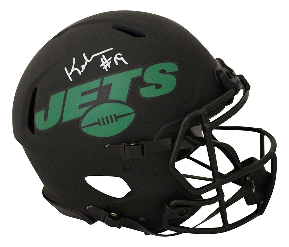 Keyshawn Johnson Autographed New York Jets Authentic Eclipse Helmet JSA