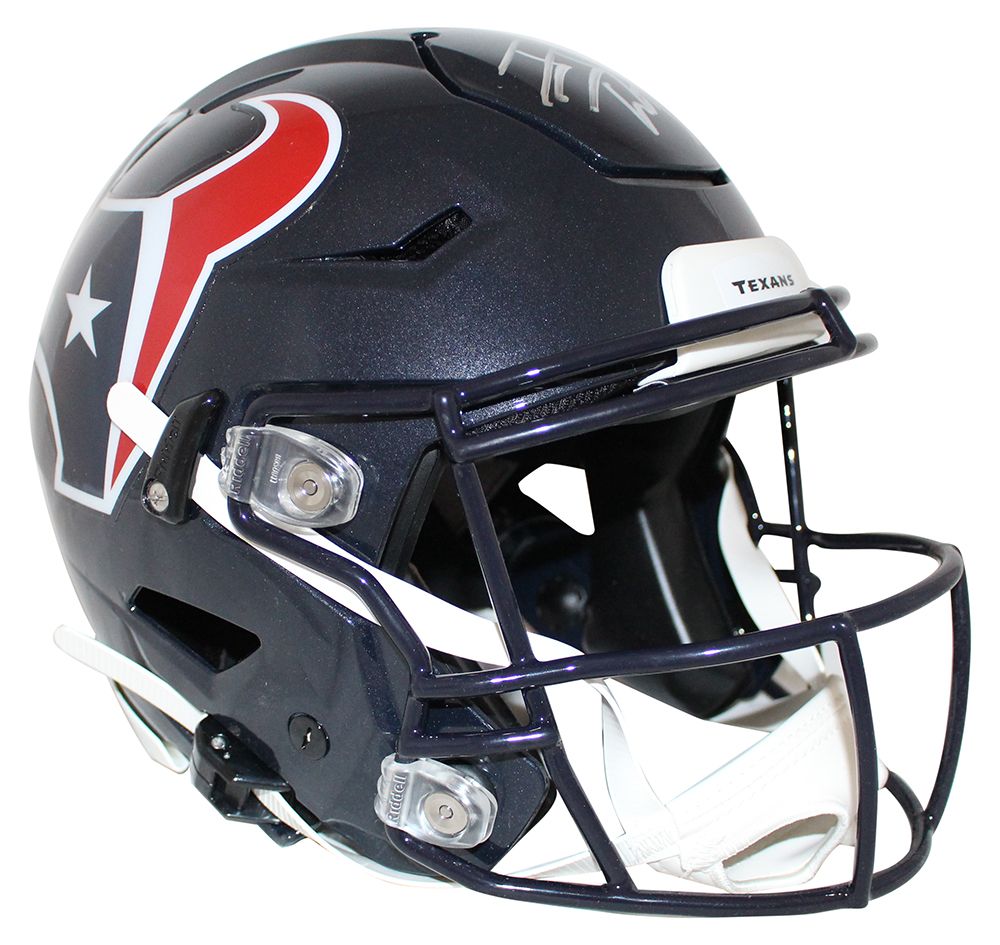 JJ Watt Autographed Houston Texans Authentic Speed Flex Helmet JSA