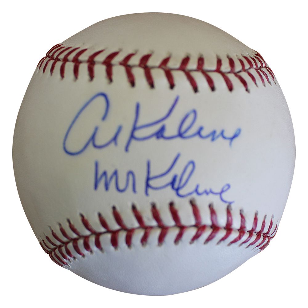 Al Kaline Autographed/Signed Detroit Tigers OML Baseball Mr Kaline BAS