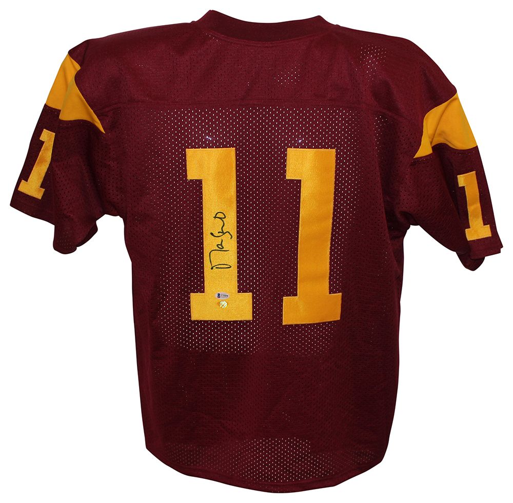 Matt Leinart Autographed/Signed College Style Red XL Jersey BAS