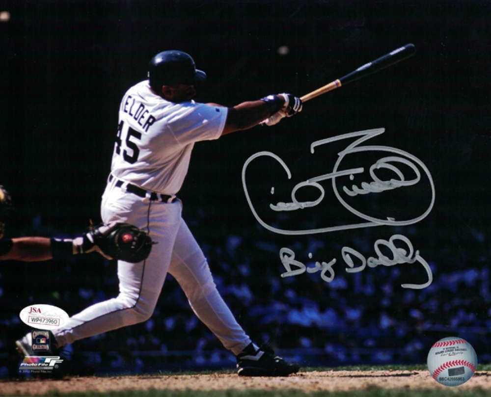 Cecil Fielder Autographed Detroit Tigers 8x10 Photo Big Daddy JSA