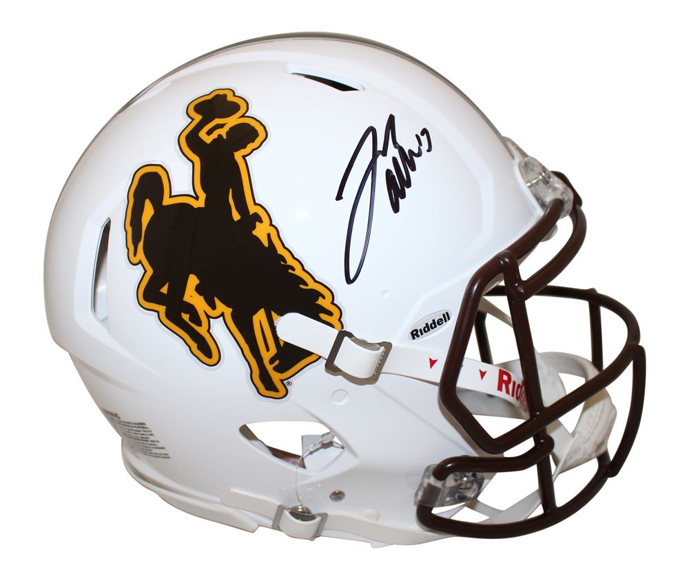 Josh Allen Autographed Wyoming Cowboys Authentic Speed Helmet Beckett