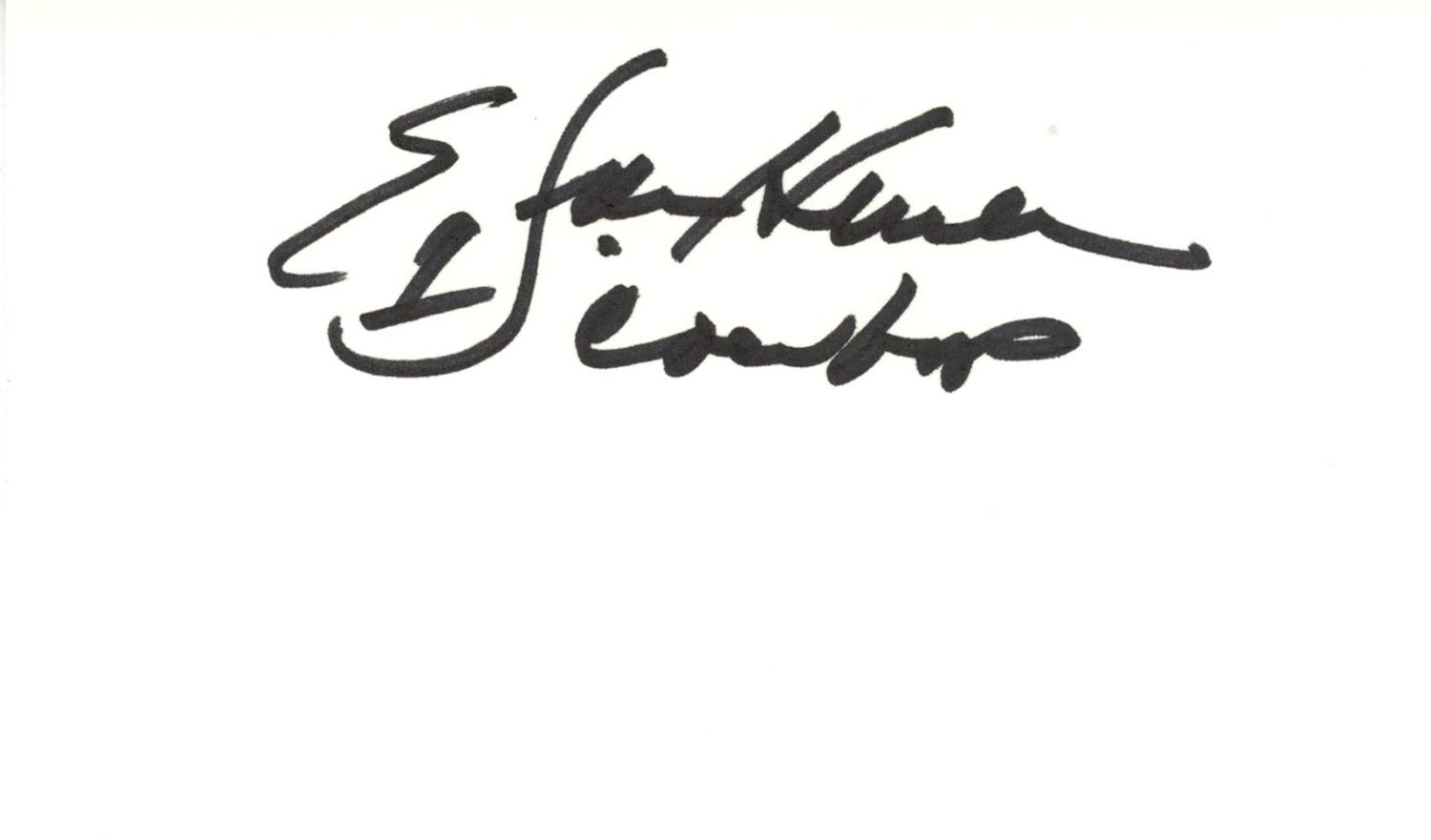 Efren Herrera Autographed Dallas Cowboys Index Card Beckett 45277