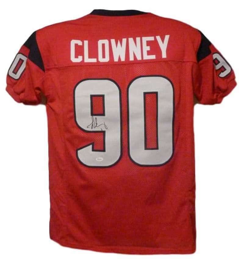 Jadeveon Clowney Autographed Houston Texans red size XL jersey JSA