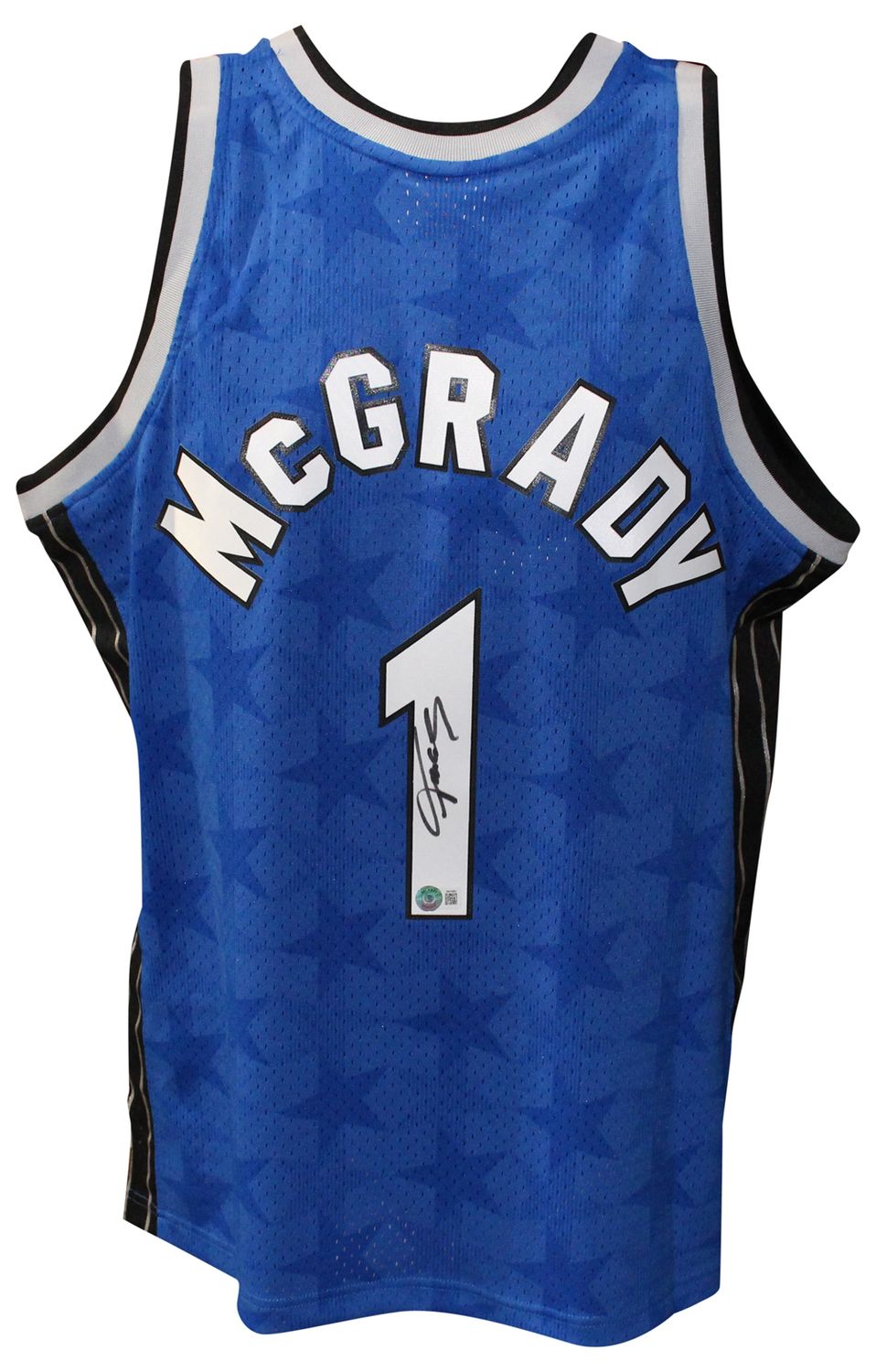 Tracy McGrady Autographed Orlando Magic TB &#39;00-&#39;01 Blue  L Jersey Beckett