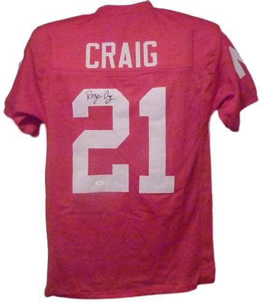 Roger Craig Autographed Nebraska Cornhuskers red size XL Jersey JSA