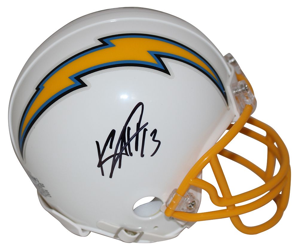 Keenan Allen Autographed/Signed Los Angeles Chargers Mini Helmet BAS
